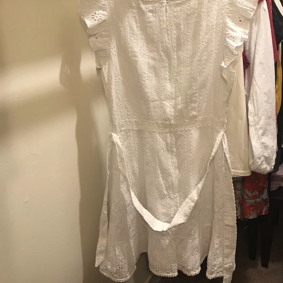 Loft Eyelet Ruffle Flare Dress - Picture 7 of 7